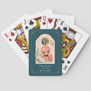 Jeu De Cartes Faveur de mariage photo personnalisée de bébé pieu