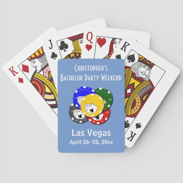 Jeu De Cartes Faveur de soirée de Bachelor à Las Vegas Casino Po (dos)