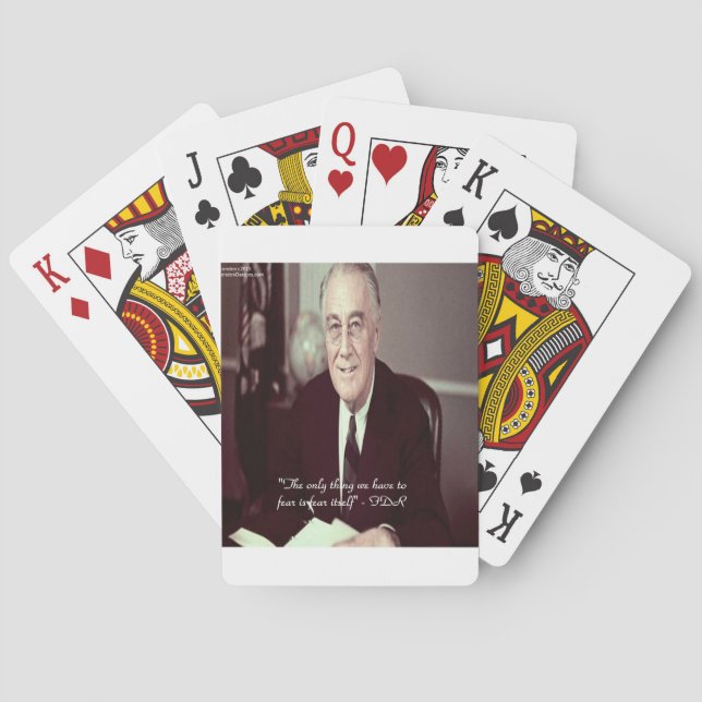 Jeu De Cartes FDR & Citation : Rien à craindre (dos)