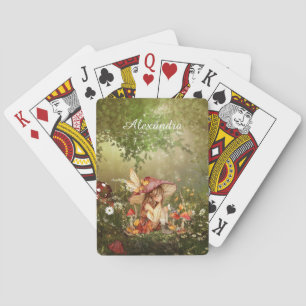 Jeu De Cartes Fée de champignons mignonnes dans la forêt