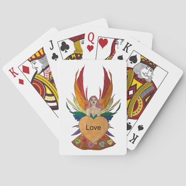 Jeu De Cartes Fée de la Saint-Valentin (dos)