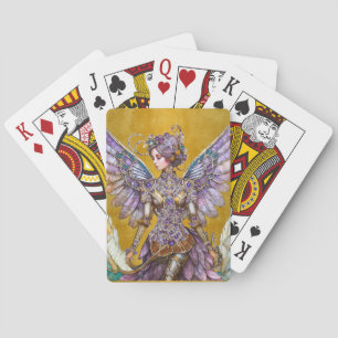 Jeu De Cartes Fée en sucre précieuse parée de joyaux