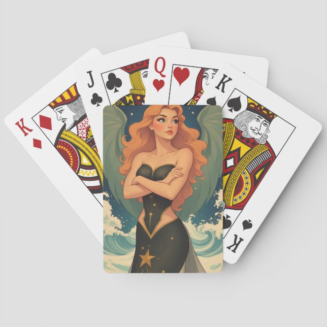 Jeu De Cartes Fée étoile fille ange (dos)