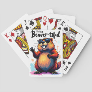 Jeu De Cartes Feeling Beaver-tiful - Funny Beaver Graphic