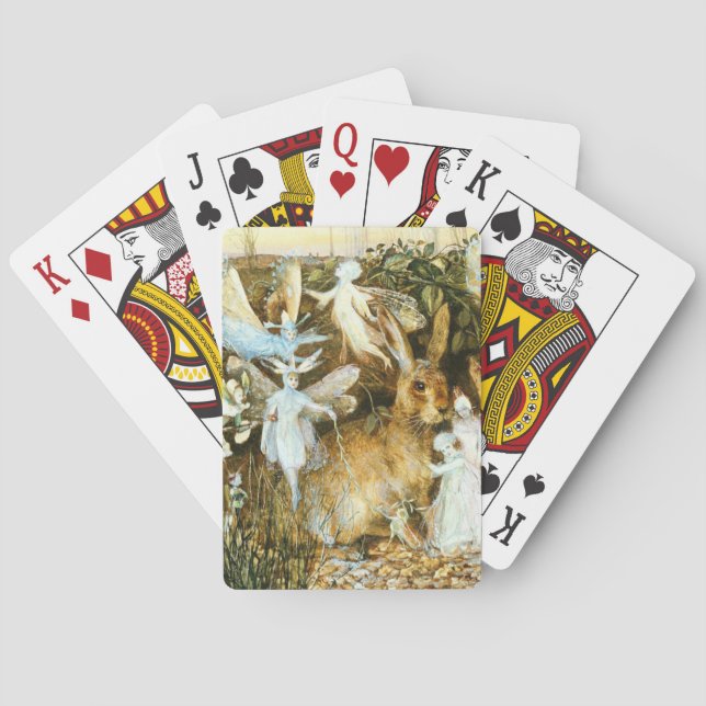 Jeu De Cartes Fées et lapin (dos)