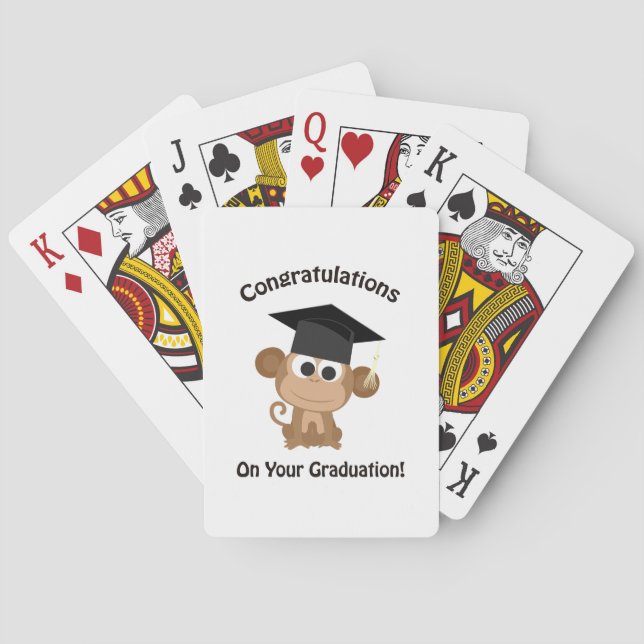 Jeu De Cartes félicitations à votre singe diplômé (dos)