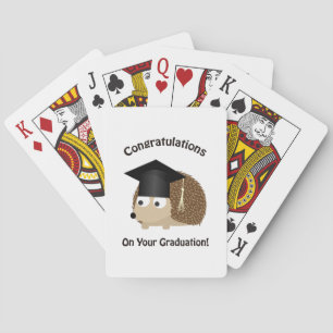 Jeu De Cartes Félicitations pour votre hérisson de diplôme
