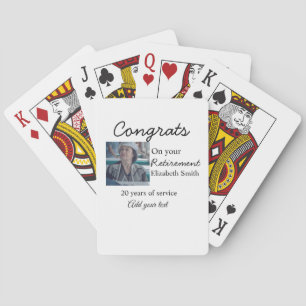 Jeu De Cartes Félicitations pour votre retraite ajouter le nom d