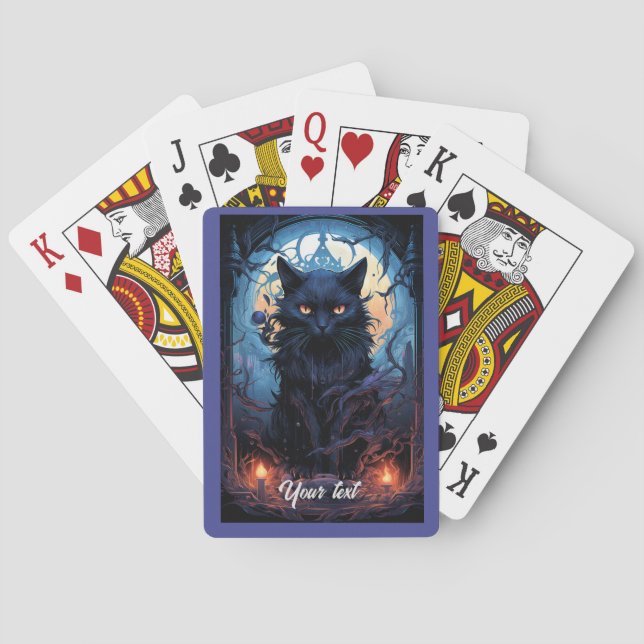 Jeu De Cartes Feline Mystic Moonlit (dos)