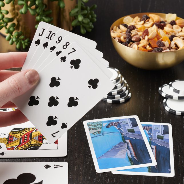 Jeu De Cartes Feluccas sur le Nil Peinture d'Alfred Fox (In Situ)