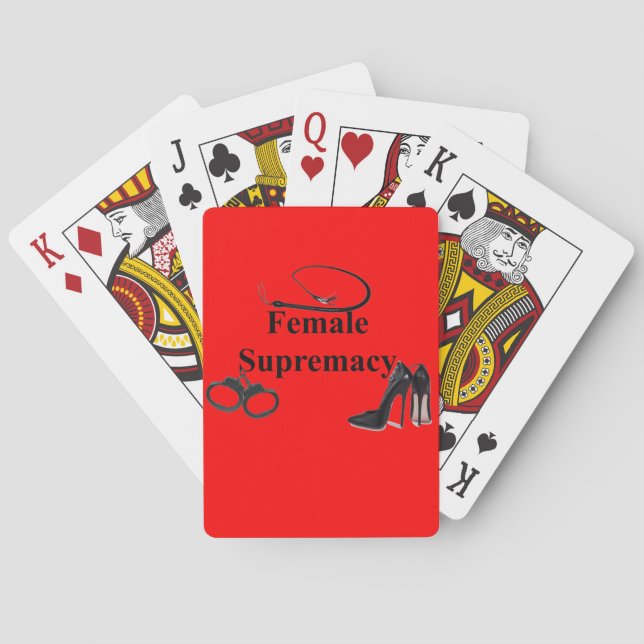 JEU DE CARTES FEMALE SUPREMACY (dos)