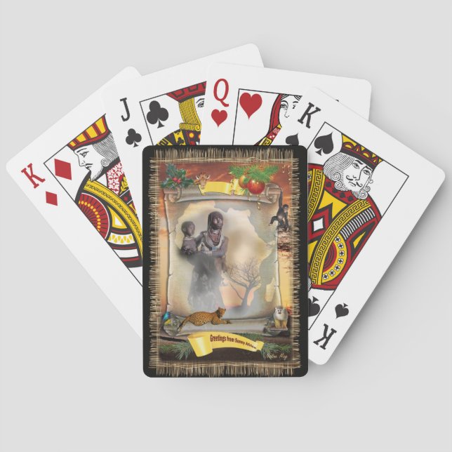 Jeu De Cartes Femme africaine (dos)