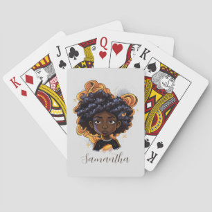 Jeu De Cartes Femme afro-américaine - Brown torrents