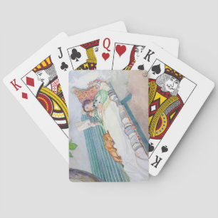 Jeu De Cartes Femme allongée sur un banc, 1913 (avec papier)