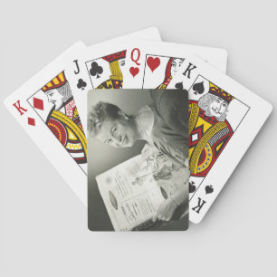 Jeu De Cartes Femme assise à la présidence