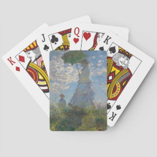 Jeu De Cartes Femme avec parasol - Madame Monet et son fils
