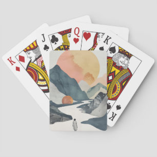 Jeu De Cartes Femme Bohème Céleste Voyage Montagne Corail Doré