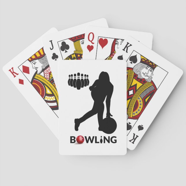 Jeu De Cartes Femme Bowling Jouer Des Cartes (dos)