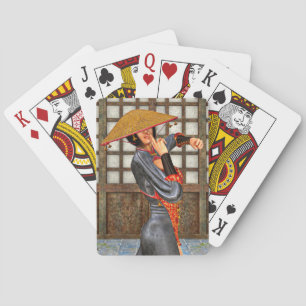 Jeu De Cartes Femme de bataille asiatique