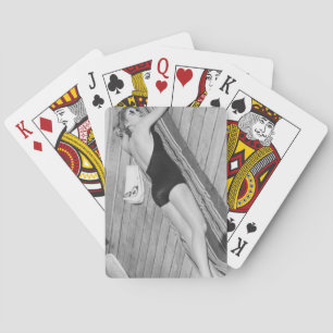 Jeu De Cartes Femme de bronzage de Sun