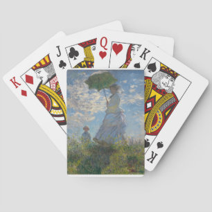 Jeu De Cartes Femme de Claude Monet avec un parasol 1875