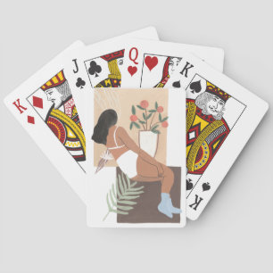 Jeu De Cartes Femme en repos