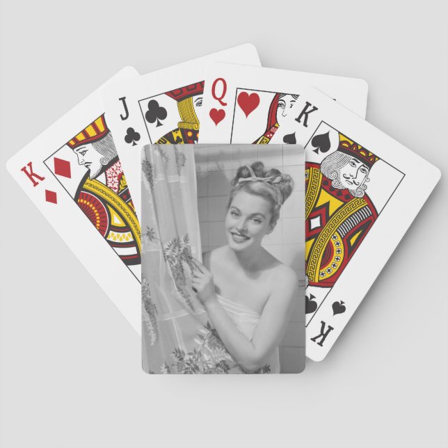 Jeu De Cartes Femme enveloppée (dos)