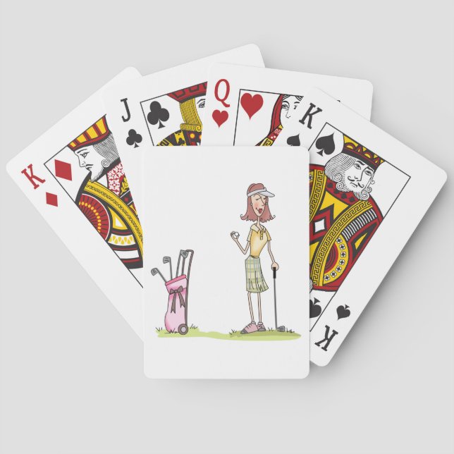 Jeu De Cartes Femme Golfer (dos)