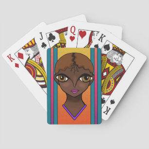 Jeu De Cartes Femme Jouant Aux Cartes