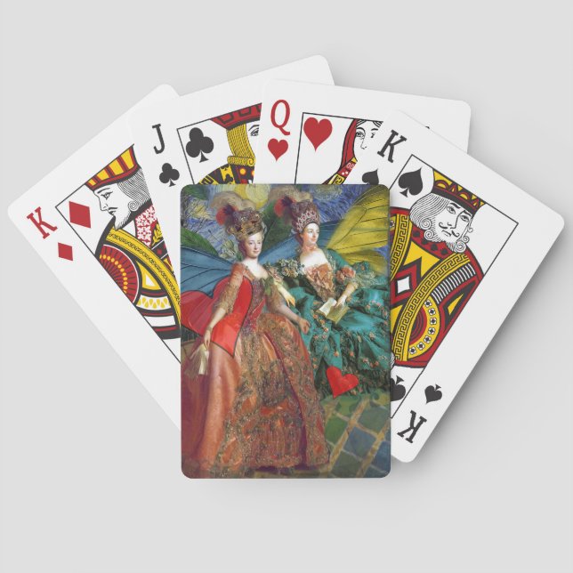 Jeu De Cartes Femme Papillon Capricieuse Gémeaux Gothique Classi (dos)