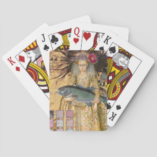 Jeu De Cartes Femme Poissons Vintage Classique Gothique
