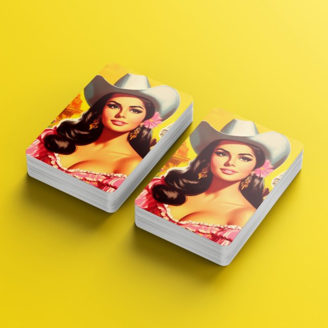 Jeu De Cartes Femme Rétro de Campagne (Créateur téléchargé)
