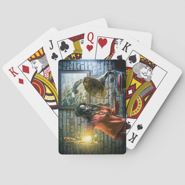 Jeu De Cartes Femme spirituelle et sa musique (dos)