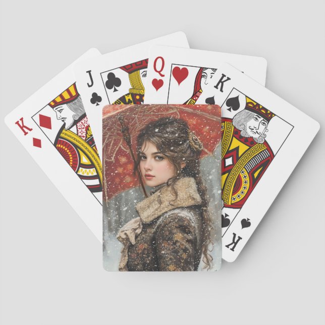 Jeu De Cartes Femme victorienne (dos)