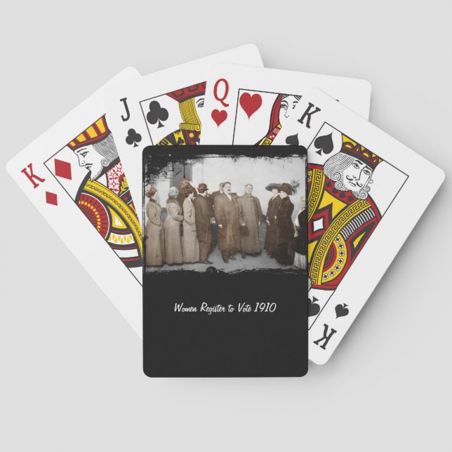 Jeu De Cartes Femmes inscrites pour voter (dos)