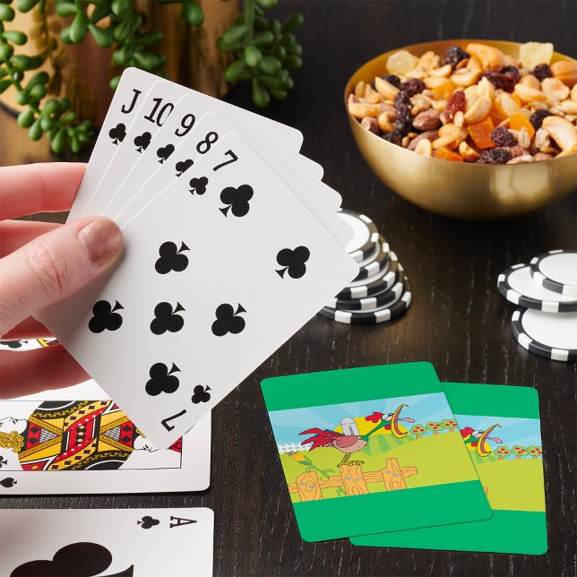 Jeu De Cartes Ferme de coq qui chante drôle (Créateur téléchargé)