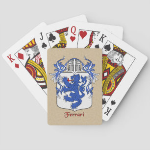 Jeu De Cartes Ferrari Bouclier héraldique et manteau