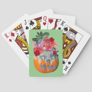 Jeu De Cartes Festif automne Citrouille Floral