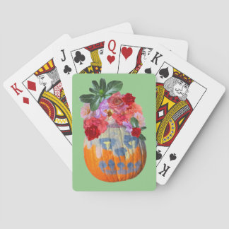 Jeu De Cartes Festif automne Citrouille Floral