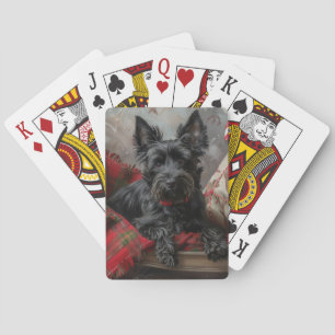 Jeu De Cartes Festif de Noël écossais Terrier Dog