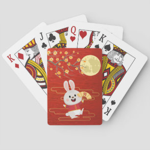 Jeu De Cartes Festival de la lune de mi-automne Rabbit