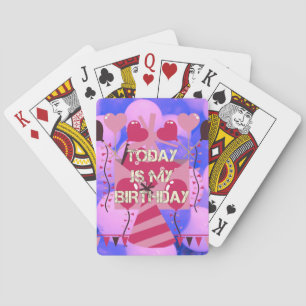 Jeu De Cartes Festive Anniversaire Design : Aujourd'hui est mon 