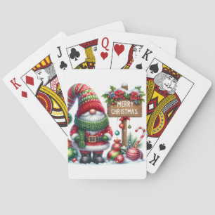 Jeu De Cartes Festive Gnome Noël Jouer des cartes