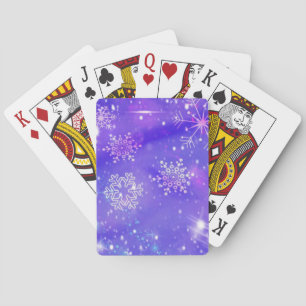 Jeu De Cartes Festive Violet Fête Fête Fête de Noël