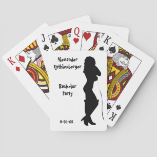 Jeu De Cartes Fête de Bachelor Personnalisée Jouer des cartes