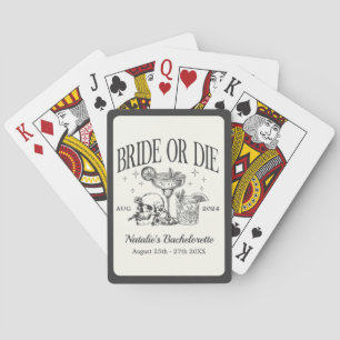 Jeu De Cartes Fête De Cocktail De Mariée Ou De Mort Sur Mesure