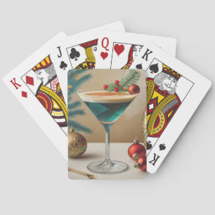Jeu De Cartes Fête de cocktail de Noël du milieu du siècle Happy