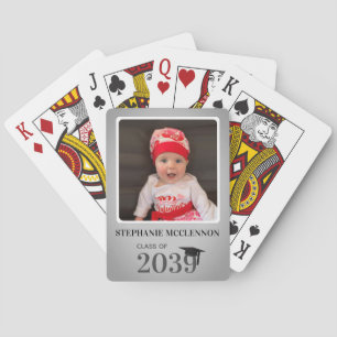 Jeu De Cartes Fête de graduation personnalisée privilégie la lec