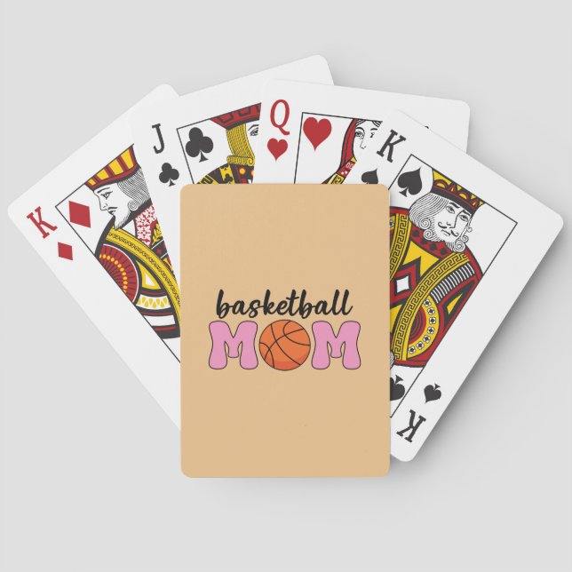 Jeu De Cartes Fête de la mère mère du basket-ball (dos)