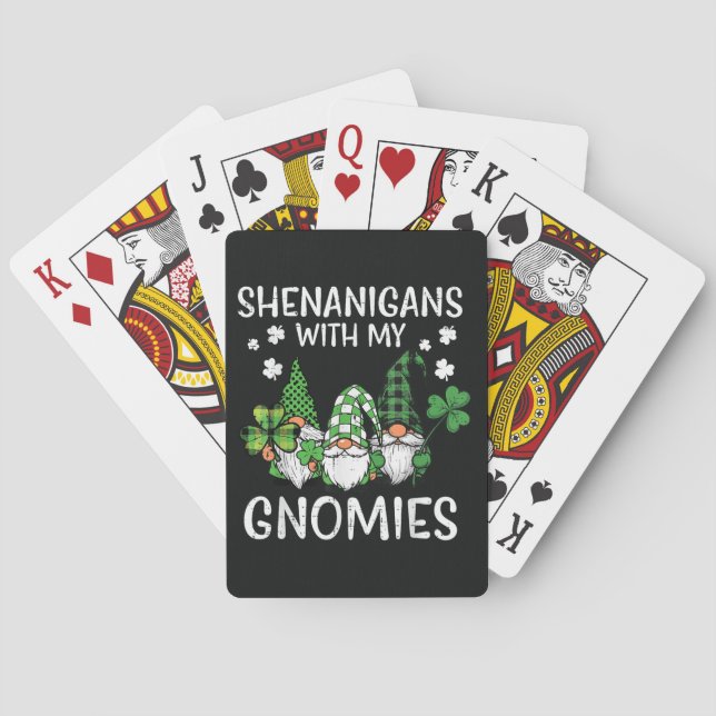 Jeu De Cartes Fête de la Saint-Patrick avec le Gnome Gnomies (dos)